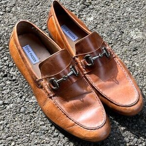 MAKE AN OFFER - STEVE MADDEN Perfect 247 Leather Loafers with Horse Bit